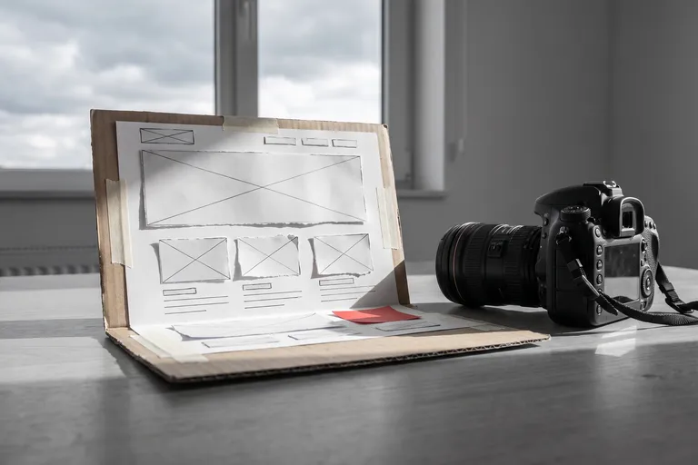 Website mit Fotopaket