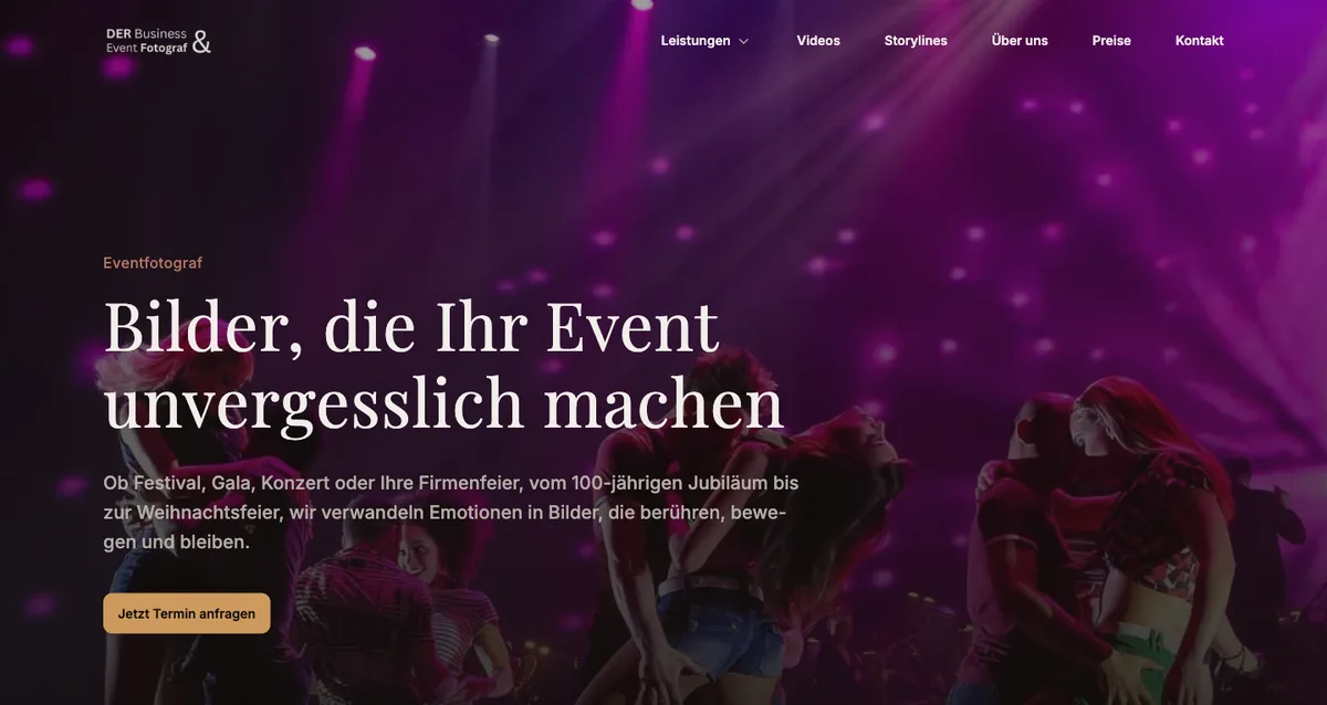 Startseite von DER Business & Event Fotograf